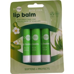 Lippenbalsem Aloe vera | Lip balm aloevera Smaak| balsem voor lippen - lip protector | Lip stick | Verzacht en beschermt | 3x Stuks