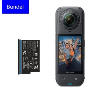 Insta360 X5 Power bundel met extra batterij - Actioncam - Zwart