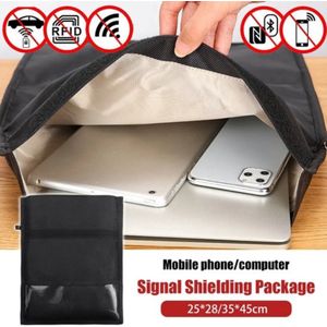 Laptop Straling Signaal Afscherming Tas Faraday Tas Rfid Anti-Diefstal Mobiele Telefoon Anti-Straling Faraday Tas Auto Sleutel Signaal Bescherming Straling Blokkeren Hoes