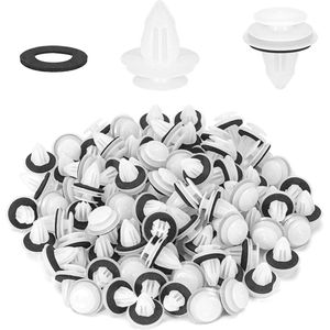 TOVBMUP 50 Autoclips - Automontageclips - Kunststof klinknagels - Decoratieve clipset - Carrosseriebevestigingen - Geschikt voor autodeurpanelen