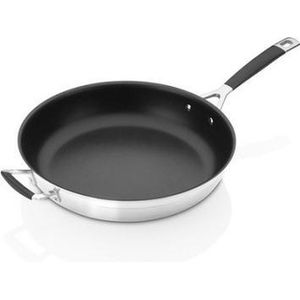 Le Creuset RVS PLUS Sauteerpan met anti-aanbaklaag 32cm