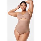 Thinstincts 2.0 High-Waisted Thong | Dark Nude
