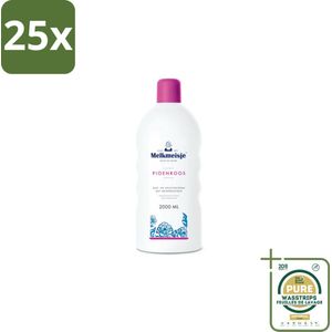 25 x Melkmeisje - Bad & Douche - Pioenroos Geur - Verzorgend & Hydraterend - 2000 ml - Grootverpakking - Douchecrème - Badcrème - Melkproteïnen - Huidverzorging - Vochtregulering