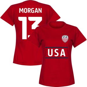 Verenigde Staten Team Dames Morgan 13 T-shirt - Rood - L
