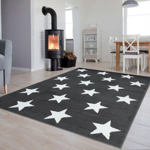 Tapiso Luxury Vloerkleed Grijs Slaapkamer Woonkamer Modern Tapijt Maat- 300x400