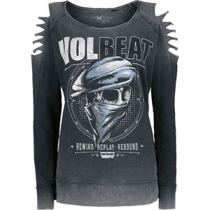Volbeat - Bandana Skull - Sweatshirt - Grijs - Dames