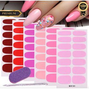 GUAPÀ® Nail wraps Nagelstickers 6 vellen | Roze Tinten | Nail Art | Nagel Folie | Diverse kleuren Nail Wrap | Nagellakstrips | 6 Vellen Nagelstickers | Plaknagels | 6 Pcs Nail Wrap Stickers Roze Tinten