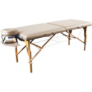 Inklapbare Massage-ligstoel - Verstelbare Mobiele Massagetafel van Hout met Hoofdeinde