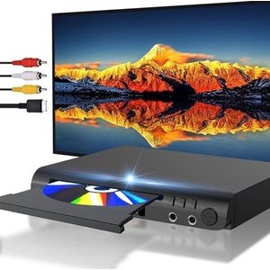 Zylo® DVD Speler met HDMI - Externe Dvd Speler - Blu Ray Spelers - Zwart - 23cm x 18cm x 3cm