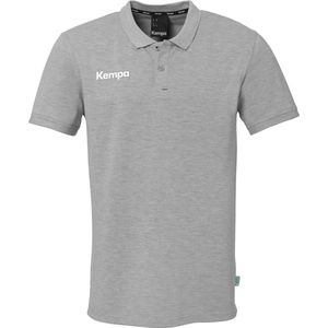 Kempa - Prime Polo Shirt - Donkergrijs Gemêleerd - T-shirt met Polokraag