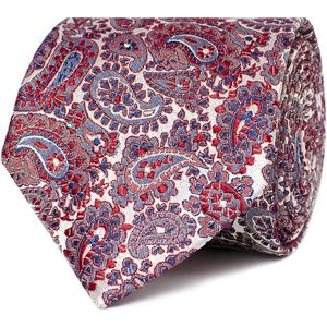 TRESANTI | ALOPASCIO I Zijden stropdas met paisley | Bordeaux rood