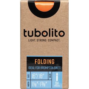 Tubolito Tubo Folding Presta 42 Mm Binnenste Buis Oranje 16´´ / 1.125-1.375