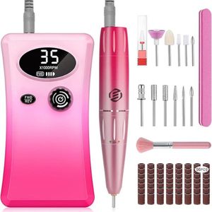 Equivera Elektrische Nagelvijl - Nagelfrees - Electric Nail File - Manicureset - Manicure. Pedicure - Nagelvijl - Nagelboor - Kerstcadeau - Sinterklaas - Sinterklaas Cadeau - Cadeau Voor Vrouw - Cadeau Voor Man - Cadeau
