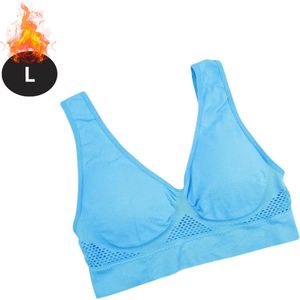 Nivard BH Zonder Beugel - Zonder Bandjes - Push-up Bh's - Comfort Beha - Gemengd - Blauw - Maat S