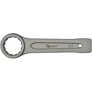 GEKO Ring Slogging Steeksleutel - 34mm - Zware Constructie - Chroom-Vanadium Staal