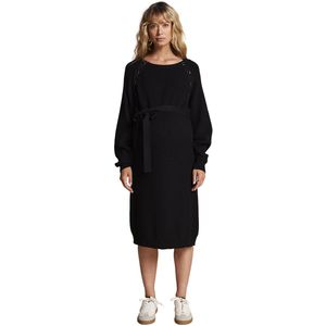 Envie de Fraise - Gebreide Jurk - Zwart - Zwangerschapsjurk - Tricot