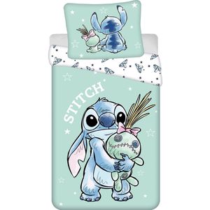 Disney - Lilo & Stitch - Dekbedovertrek - Groen - 140 x 200 cm + 70 x 90 cm - Katoen