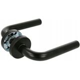 Amig - Deurklinkset - Zwart Roestvrij Staal - Model 4RX - 135 x Ø19 mm