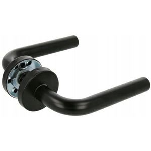 Amig - Deurklinkset - Zwart Roestvrij Staal - Model 4RX - 135 x Ø19 mm