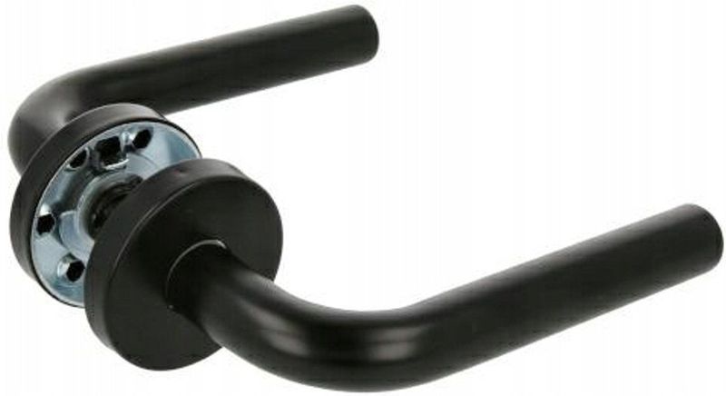 Amig - Deurklinkset - Zwart Roestvrij Staal - Model 4RX - 135 x Ø19 mm