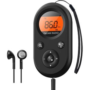 Persoonlijke zakradio - Mini Draagbare Radio - Fm/Am Dualband Stereo Radio - Batterij Radio - Zakradio - Kleine Radio - Draagbare Noodradio - Radio Geschikt Geschikt VoorRampen - Compacte draagbare radio