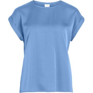 Vila T-shirt Viellette Satin Top - Noos 14059563 All Aboard Dames Maat - 44