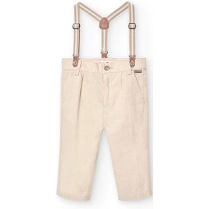 Boboli Linen Broek Beige 24 Months Jongens,Meisjes