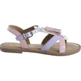 Open Sandalen - Meerkleurig - Fantasie Sandalen met Pompons