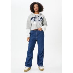 Volledige ritssluiting met capuchon geborduurd Kapuzensweatshirt