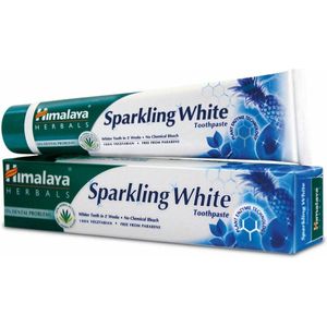 Tandpasta 'Sparkling White' voor wittere en sterke tanden, Himalaya, 80 gram