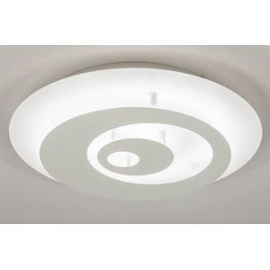 Lumidora Plafondlamp 73547 - Plafonniere - NEVIS - 3 Lichts - Ingebouwd LED - 18.0 Watt - 1650 Lumen - 2700 Kelvin - Wit - Metaal - Met dimmer - ⌀ 40 cm