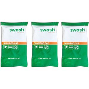 3 x Swash Shampoo Cap - Parfumvrij - Voordeelverpakking