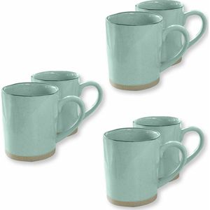 LOBERON Mok set van 6 Biarré turquoise