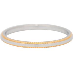 iXXXi JEWELRY - Vulring - Double Gear - zilverkleuriggoudkleurig - 2mm - Maat 18