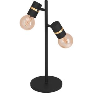 EGLO Lurone Tafellamp - E27 - 50 cm - Zwart/Goud