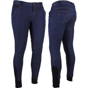 QHP Rijbroek Denim Man Anti Slip