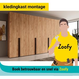 Kledingkast/vitrinekast-montage - Door Zoofy in samenwerking met Bol - Montage-afspraak gepland binnen 1 werkdag