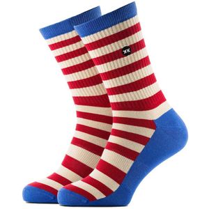 Rokker Stripes Half Lange Sokken Veelkleurig EU 44-47 Man,Vrouw