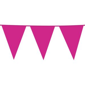 Vlaggen slinger XL magenta - hot pink