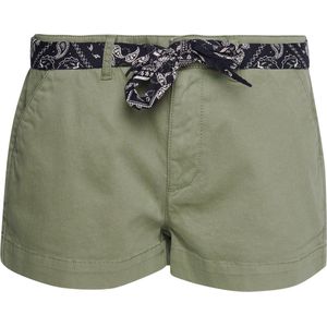 Superdry Vintage Chino Hot Short Dames Broek - Groen - Maat S