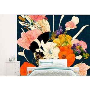 Bloemen - Vaas - Schilderij - Planten - Behangpapier