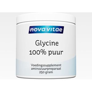 Nova Vitae - Glycine - Supplement - 100 Procent Puur - Collageen Ondersteuning - Slaap en Ontspanning - 250 gram