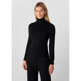 Comma - Gebreide Trui - Zwart - Met Mouwsplitten