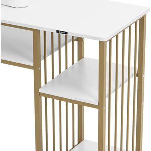 physa - Nageltafel - Wit/Goud - 3 Planken - Handsteun