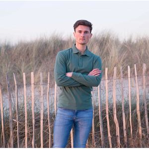 SNEAC comformance wear - Heren polo lange mouw - Coppi - Groen - maat S