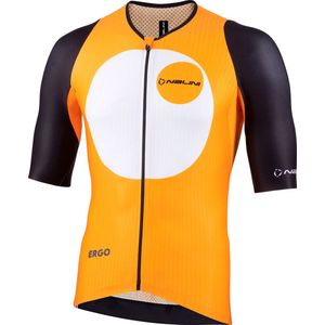 Nalini Heren Fietsshirt korte mouwen - wielrenshirt Goud Zwart - FAST JERSEY Gold/Black - S