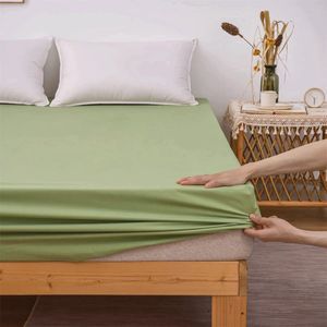 Bamboe - Matrasbeschermer - Groen - Waterdicht - Hypoallergeen - Antibacterieel - 180x200 cm