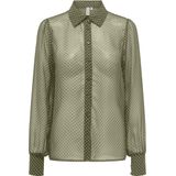 ONLY - ONLISABELLA LS SHIRT WVN - Dames - Blouses
