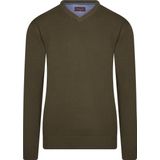 Cappuccino Italia - Heren Sweaters Pullover Army - Groen - Maat XL