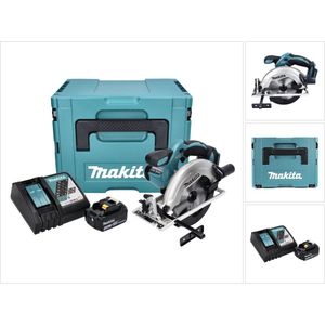 Makita DSS 611 RM1J accu-cirkelzaag 18 V 165 mm + 1x accu 4,0 Ah + lader + Makpac